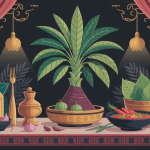 basilic thailandais frais sur table asiatique, tiges pourpres et feuilles vert foncé