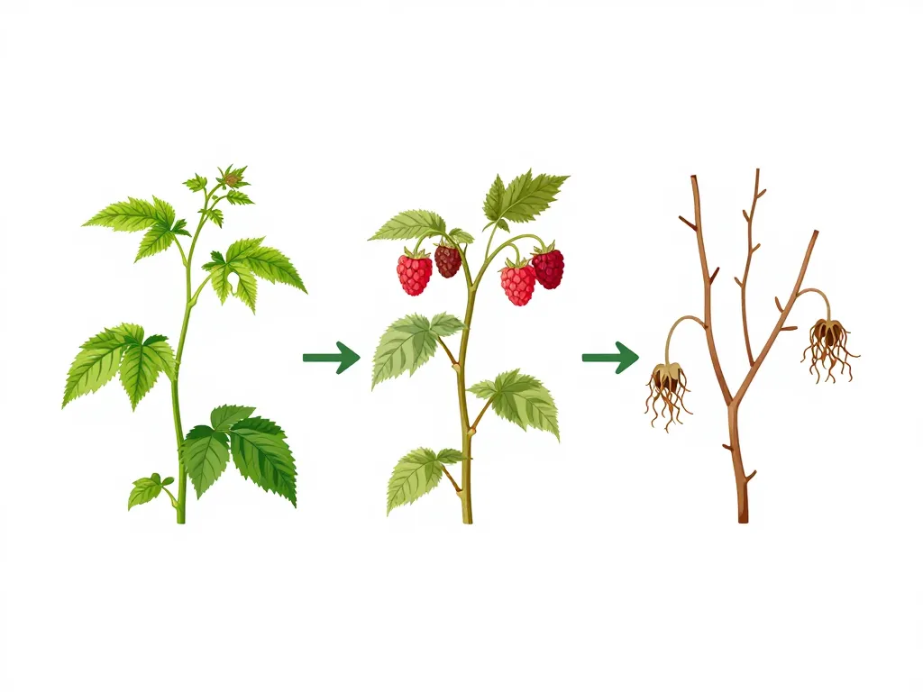 schéma cycle croissance cannes comment et quand tailler les framboisiers
