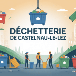 Déchetterie Castelnau le Lez illustration gestion déchets