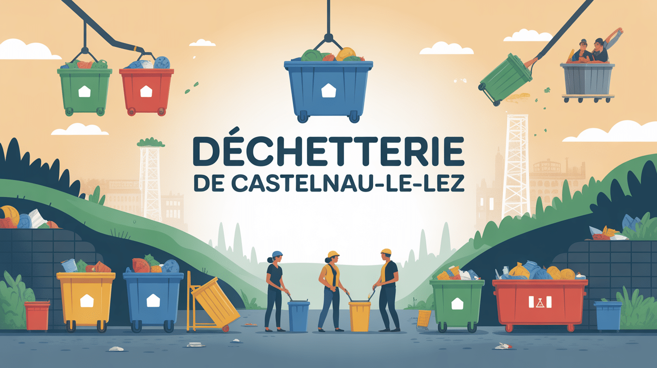 Déchetterie Castelnau le Lez illustration gestion déchets