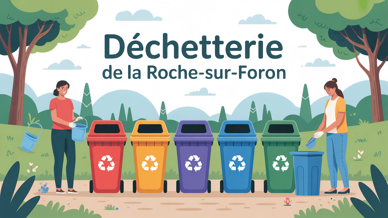 illustration déchetterie la roche sur foron moderne