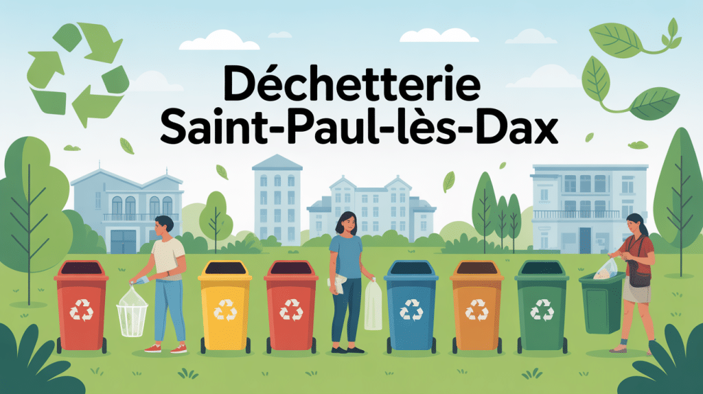 Déchetterie Saint Paul les Dax illustration tri déchets