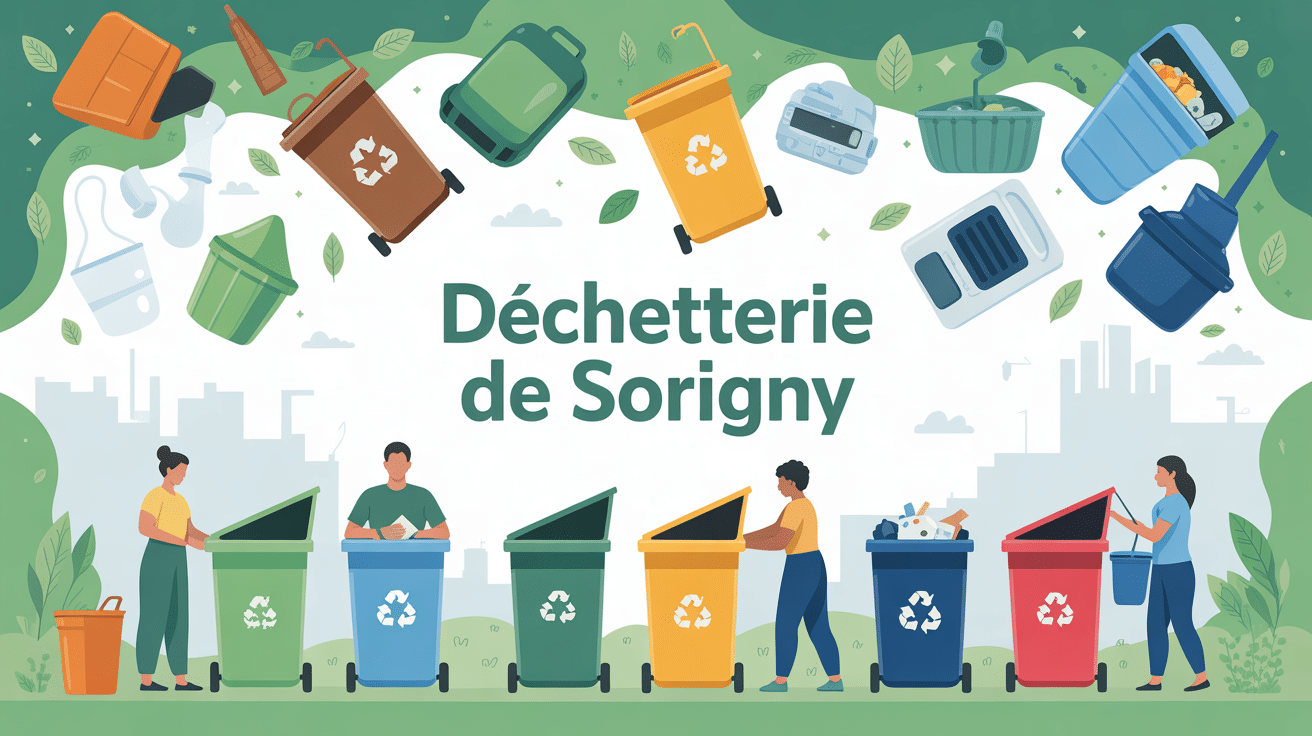 Illustration déchetterie Sorigny tri déchets