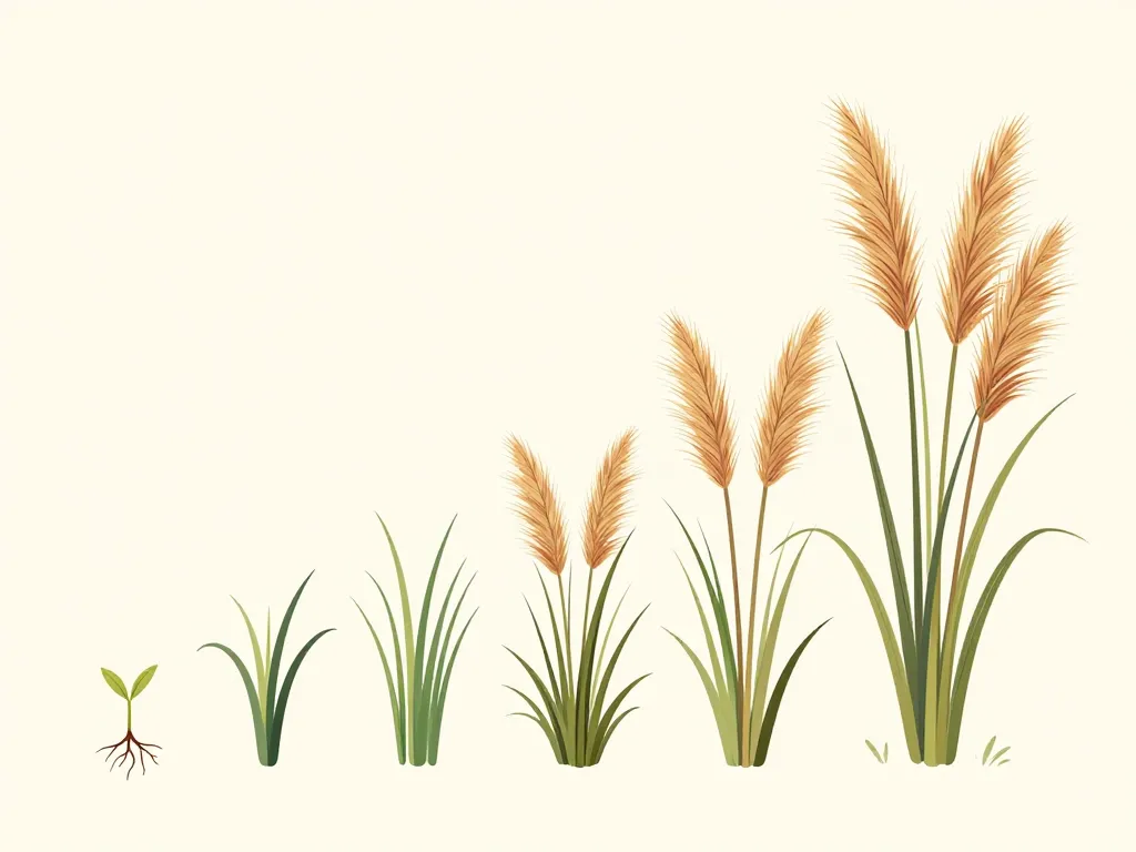 Cycle croissance en combien de temps pousse herbe de la pampa