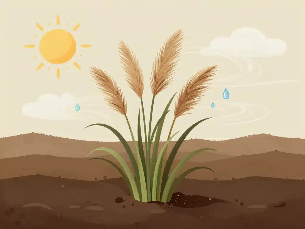 Facteurs influençant en combien de temps pousse herbe de la pampa