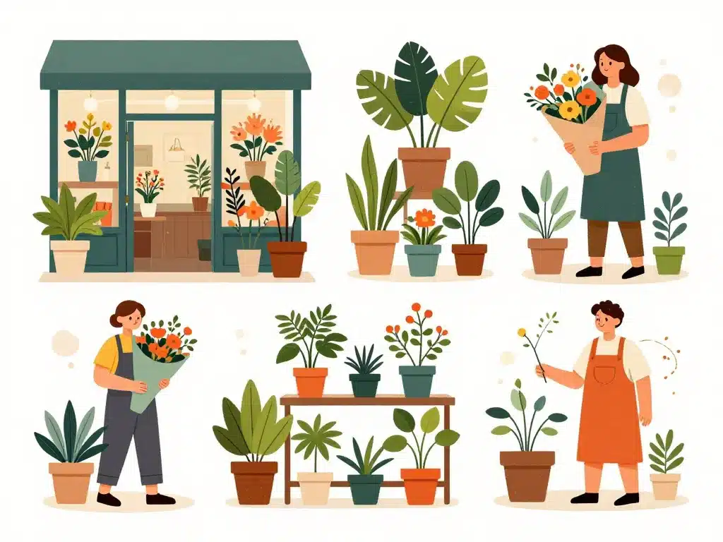 fleuriste plan de campagne types boutiques