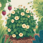 inconvénient chèvrefeuille fleurs baies lianes illustration