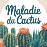 Vue globale de cactus présentant des symptômes de maladie du cactus