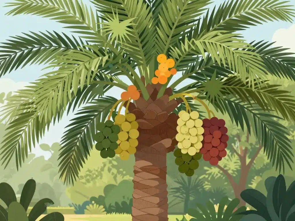 mon palmier fait des grappes faut il les couper grappes de fleurs fruits palmier