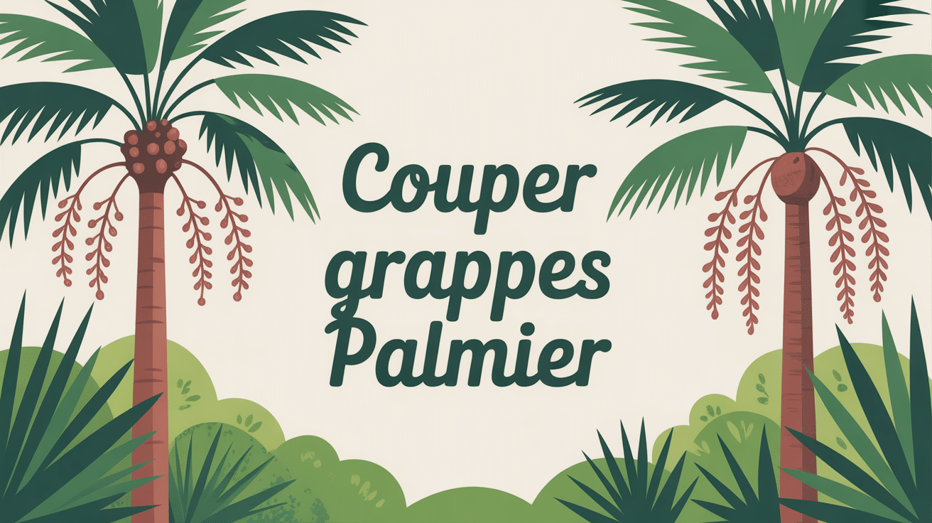 mon palmier fait des grappes faut il les couper palmier en fleurs et fruits