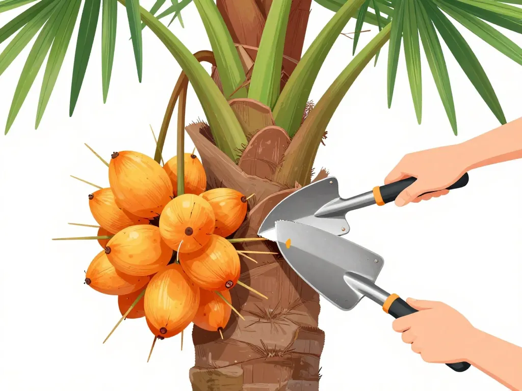 mon palmier fait des grappes faut il les couper coupe propre grappes palmier