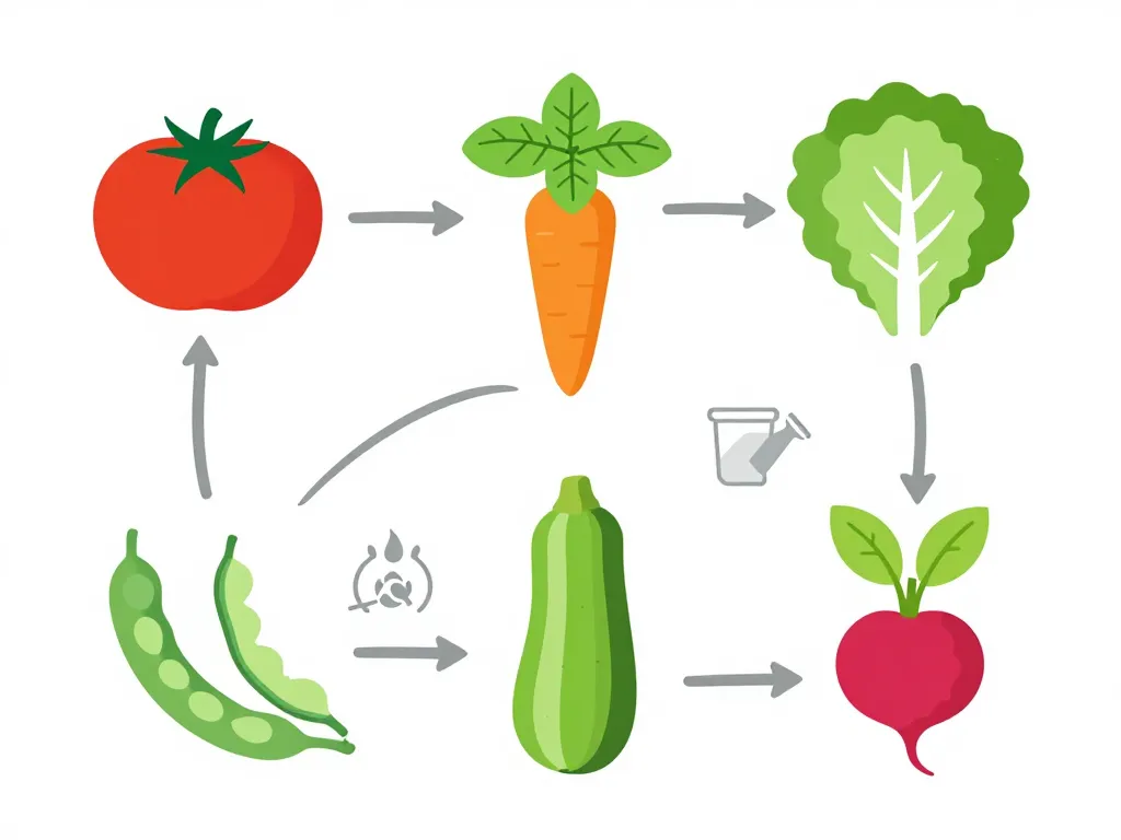 Schéma association et entretien plante potagère top 7