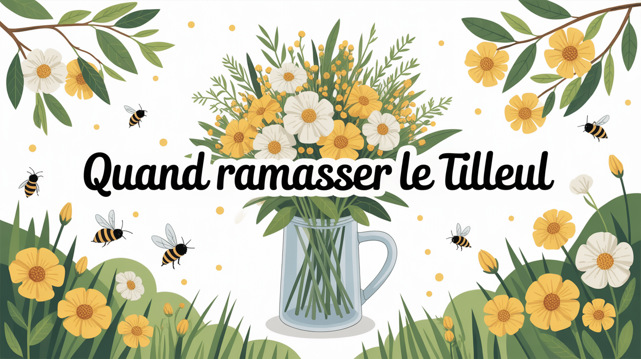 Illustration récolte tilleul été