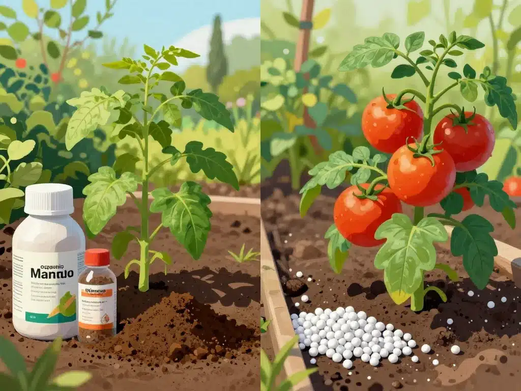 Quel est le meilleur engrais pour les tomates ? Comparaison engrais organique vs chimique
