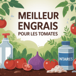 Quel est le meilleur engrais pour les tomates ? Illustration de plusieurs engrais et plants de tomates