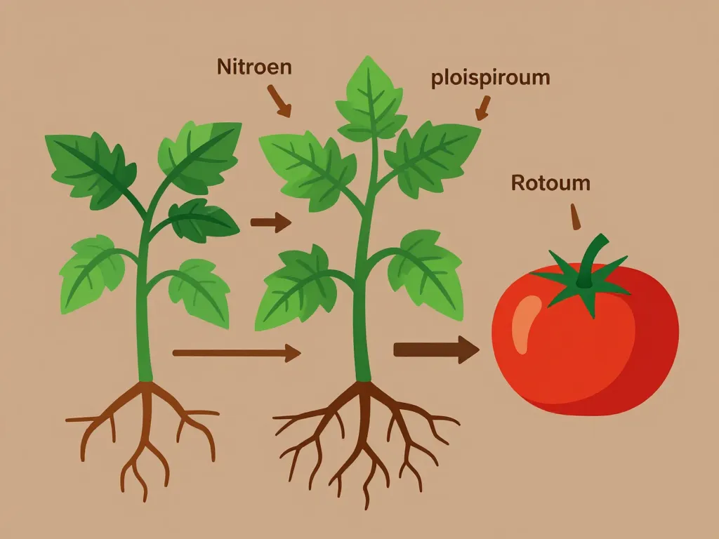 Quel est le meilleur engrais pour les tomates ? Schéma besoins nutritifs principaux