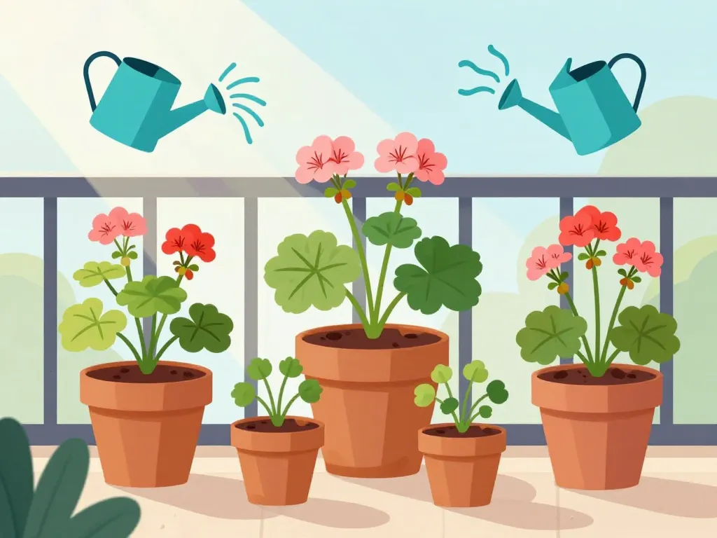 Recette de grand-mère pour avoir de beaux géraniums illustration besoins entretien