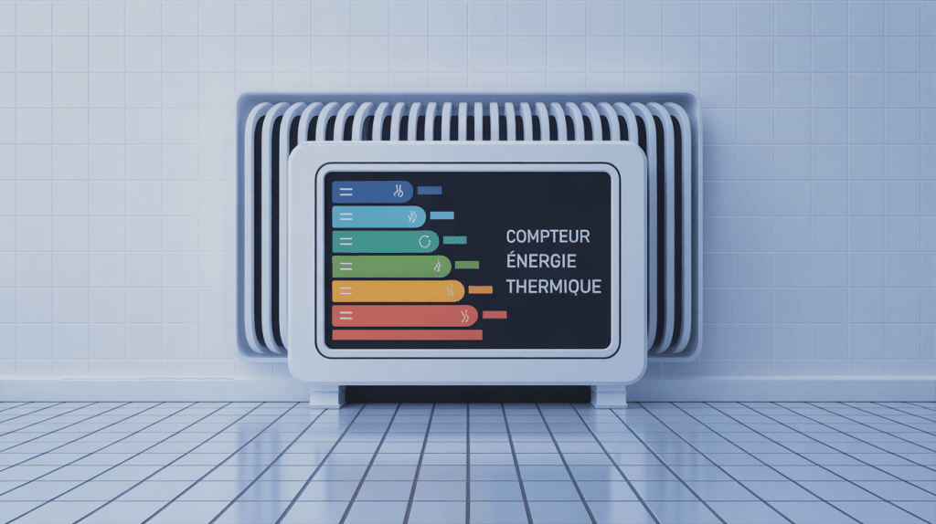 compteur d energie thermique moderne dans installation collective