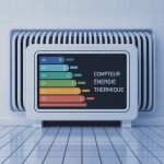 compteur d energie thermique moderne dans installation collective