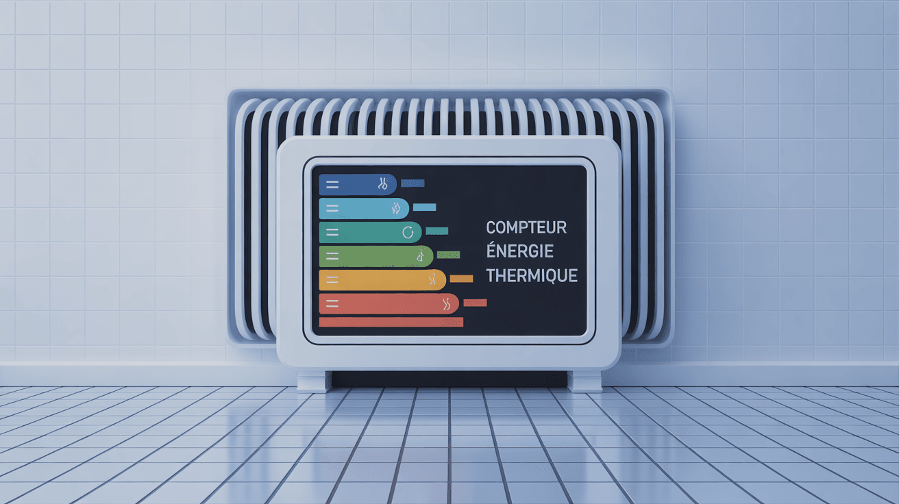 compteur d energie thermique moderne dans installation collective