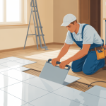 dalais-carreleur reussir sa renovation illustration vectorielle