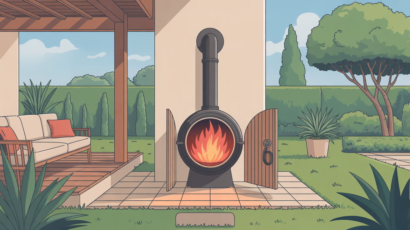 fabriquer un cache pompe à chaleur illustration jardin moderne