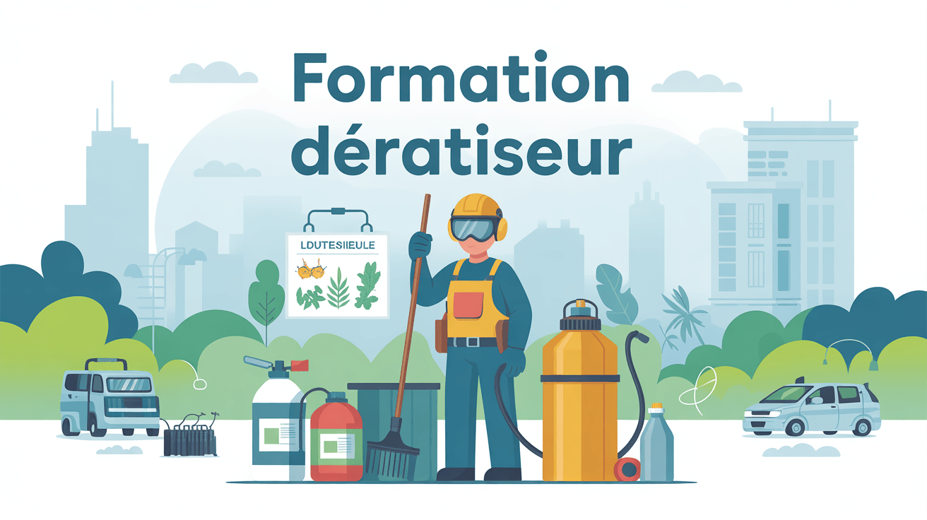 Illustration formation deratiseur en France professionnelle