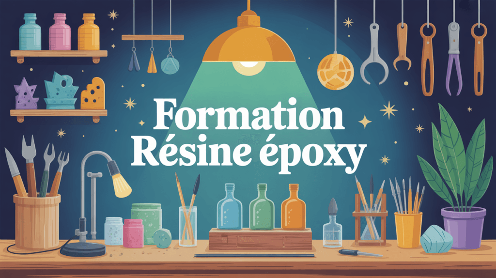 atelier moderne apprentissage formation resine epoxy objets creatifs