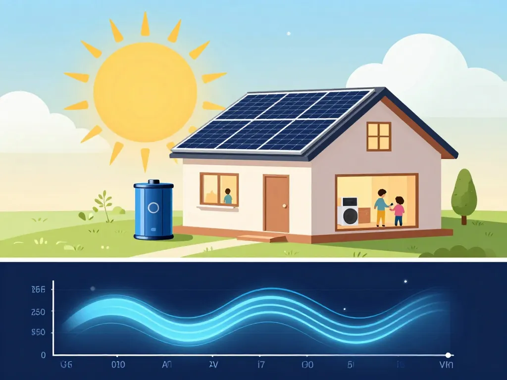 schéma usages kit solaire autoconsommation 6000w avec batterie