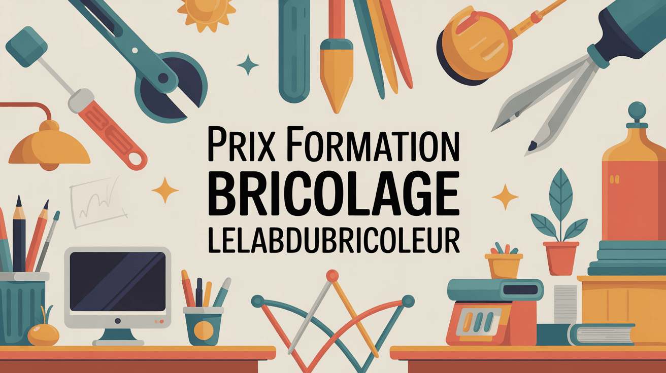 lelabdubricoleur formation bricolage prix illustration outils et ordinateur