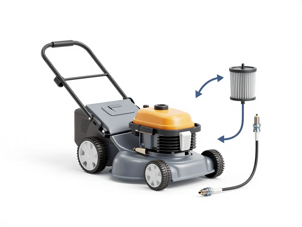 ma tondeuse ne démarre pas composant moteur essence allumage