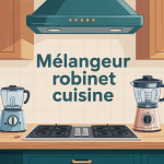 melangeur robinet cuisine illustration installation et modèles