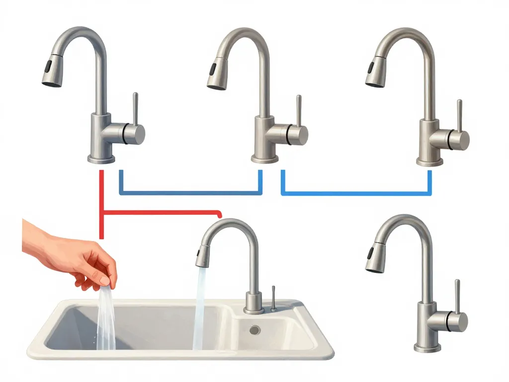 melangeur robinet cuisine differents types utilisation