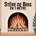 prix d un stere de bois en 1metre empilement illustration