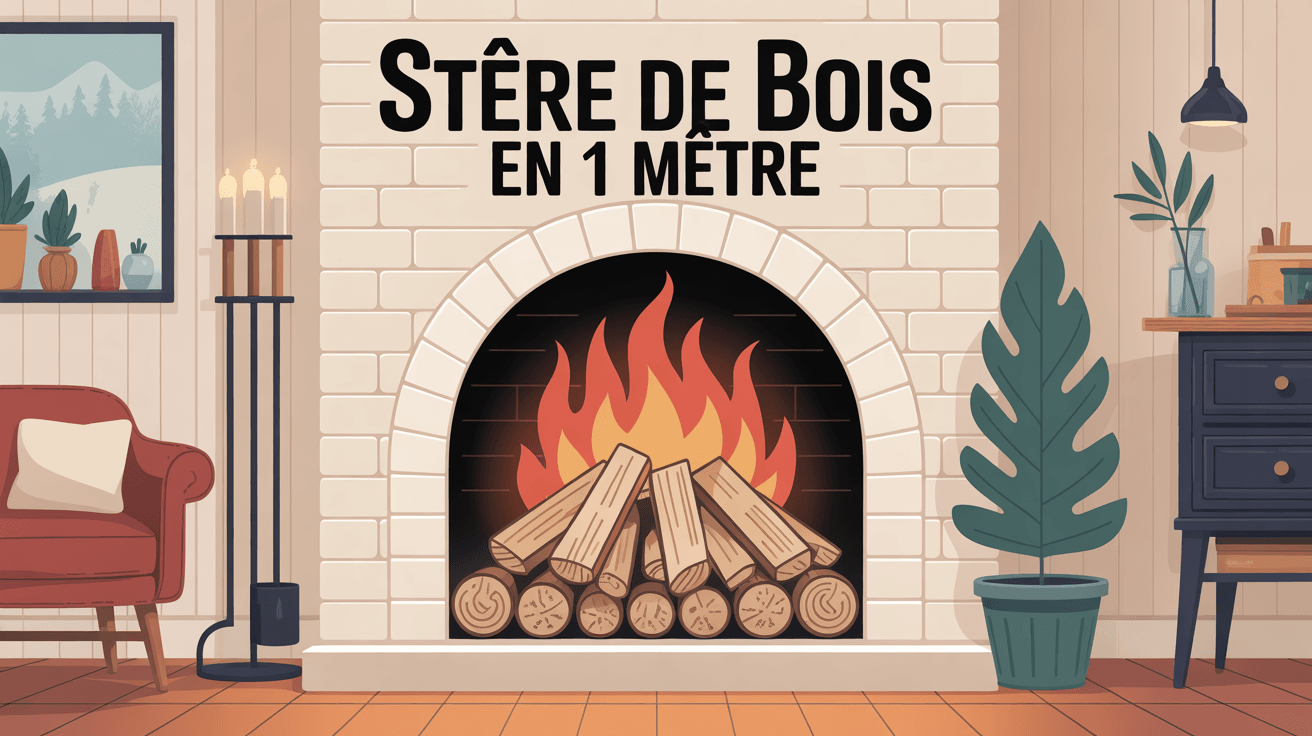 prix d un stere de bois en 1metre empilement illustration