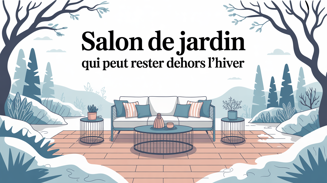Salon de jardin qui peut rester dehors l'hiver sur terrasse en hiver