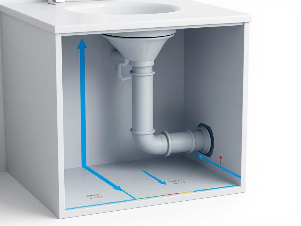schema evacuation sanibroyeur conforme efficace 3d