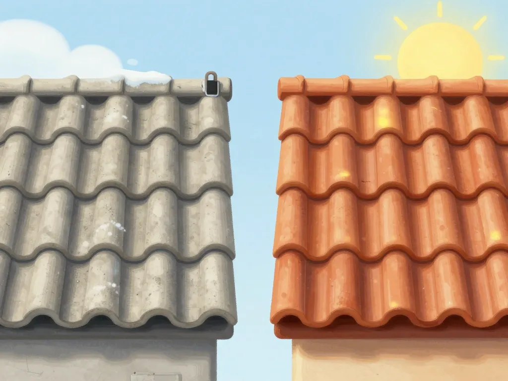 Comparatif tuile béton durée de vie et terre cuite