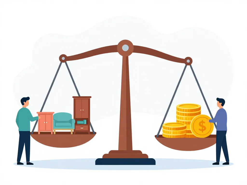 balance symbolique vide maison gratuit valeur objets