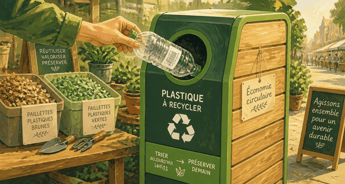borne recyclage bouteille plastique recyclage
