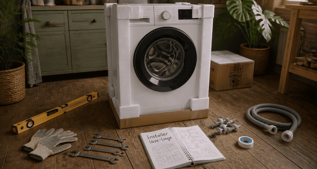 installer machine à laver outils et accessoires