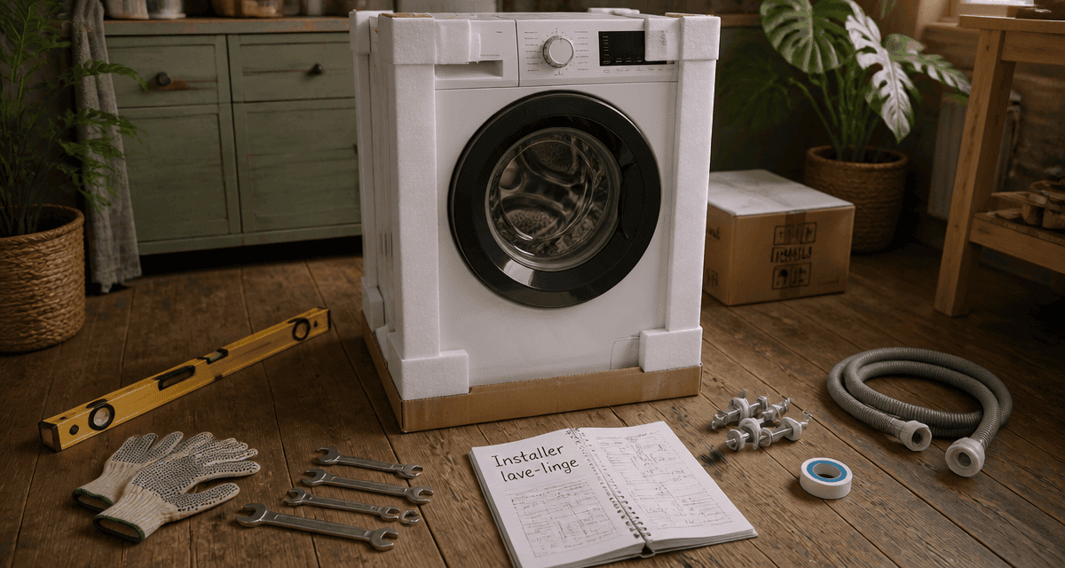 installer machine à laver outils et accessoires