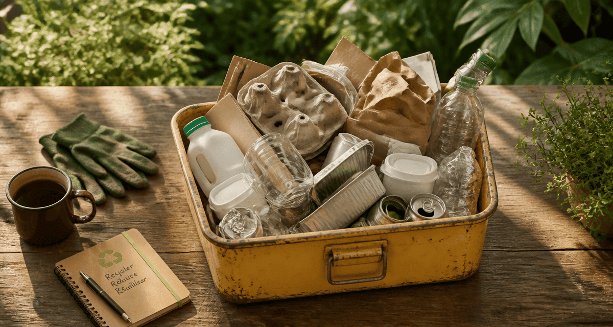 Poubelle jaune quoi mettre emballages recyclables
