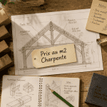 prix m2 charpente plans et matériaux sur établi