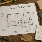 prix pompe à chaleur maison 150m2 plan et maquette