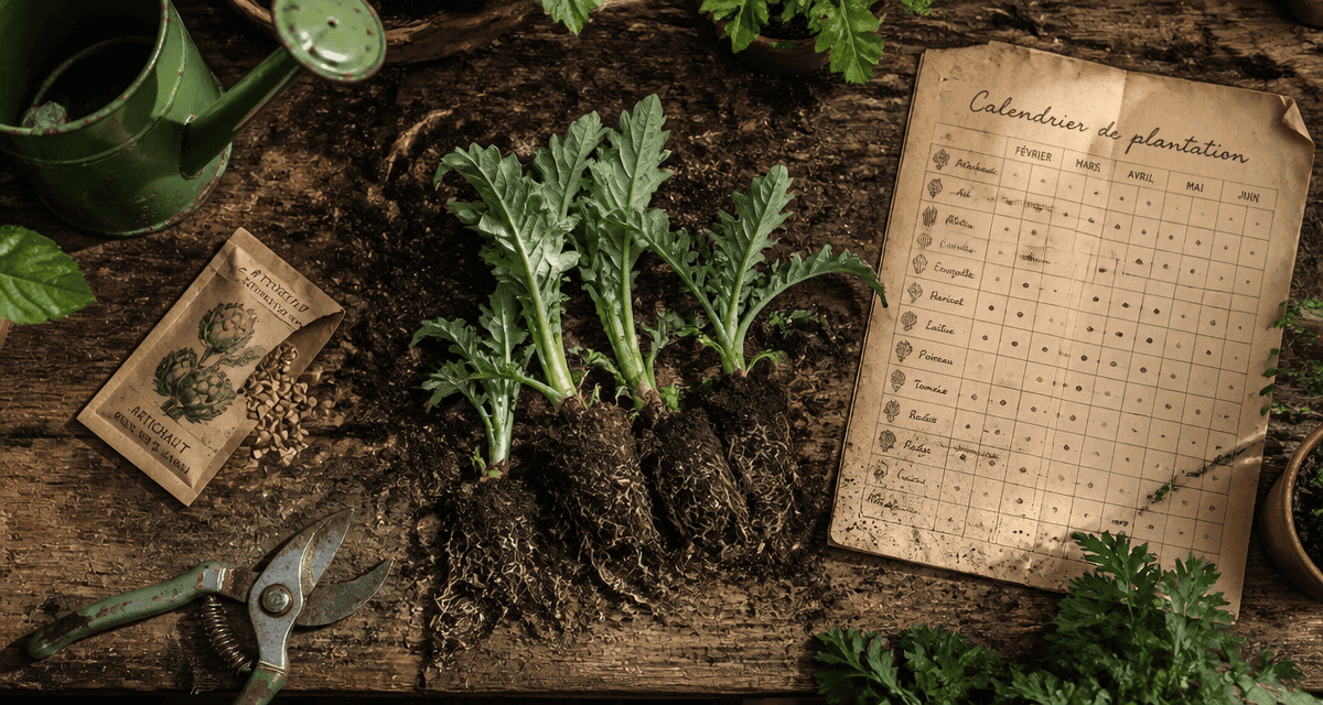 quand planter artichaut jeunes plants calendrier