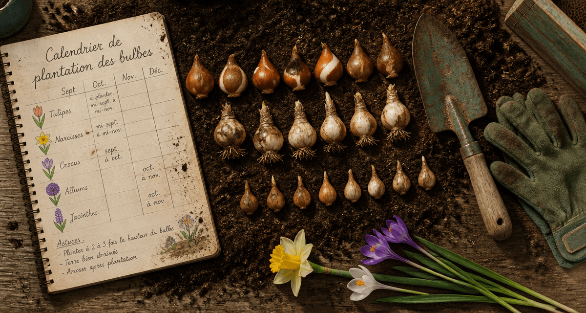 quand planter bulbes calendrier plantation