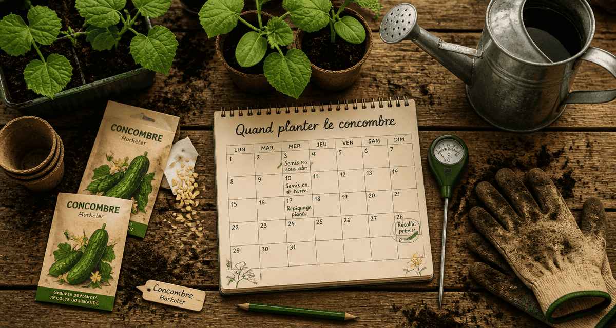 Quand planter concombre, semis et calendrier jardinage