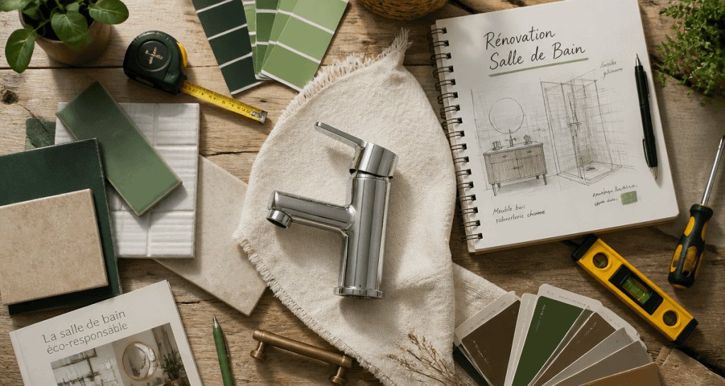 renover une salle de bain plan et outils