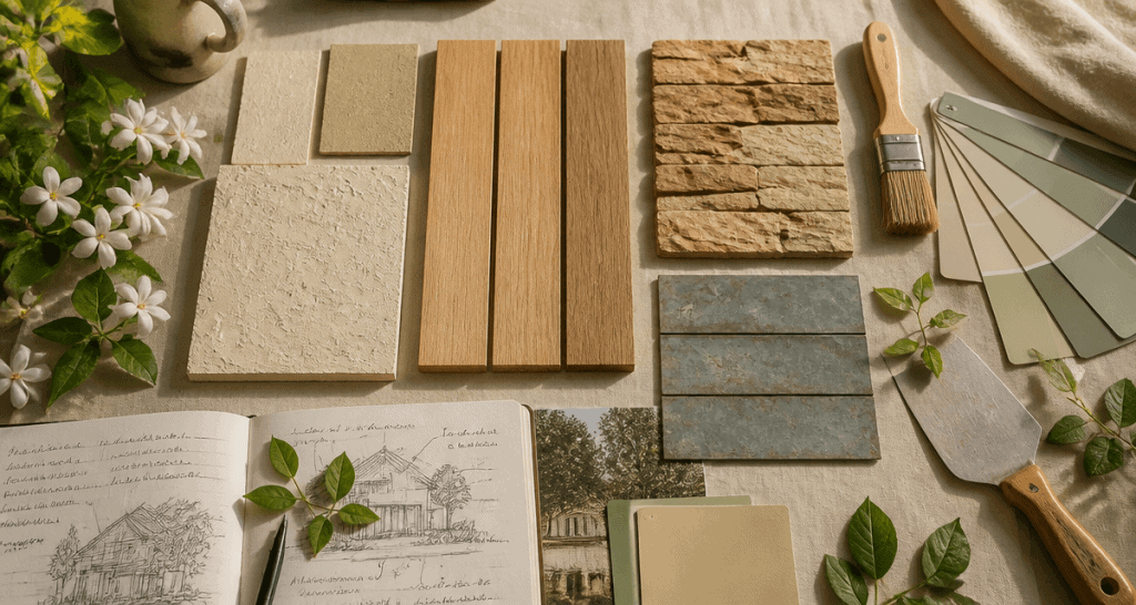 solutions rénover ou embellir façade échantillons matériaux